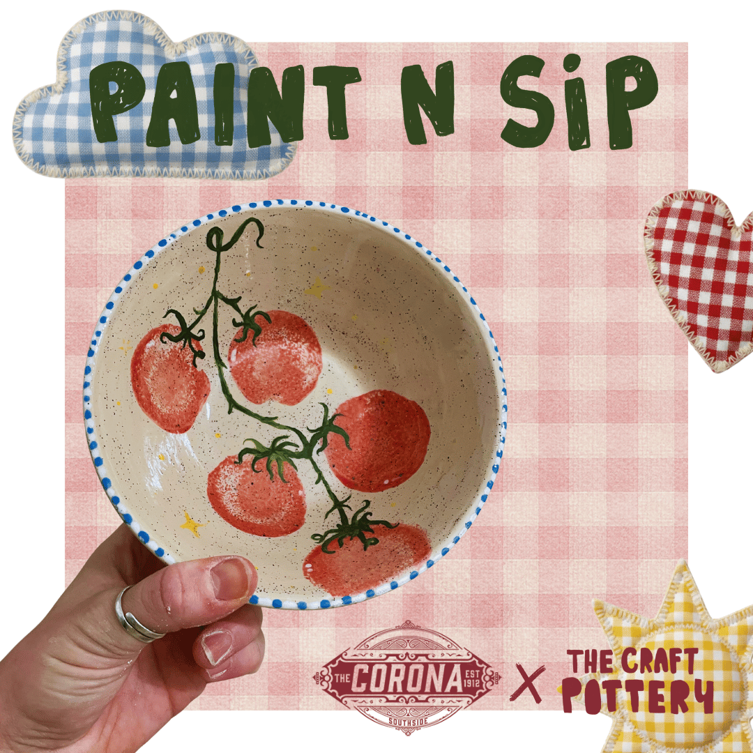 Paint n Sip Pottery Painting at The Corona Bar