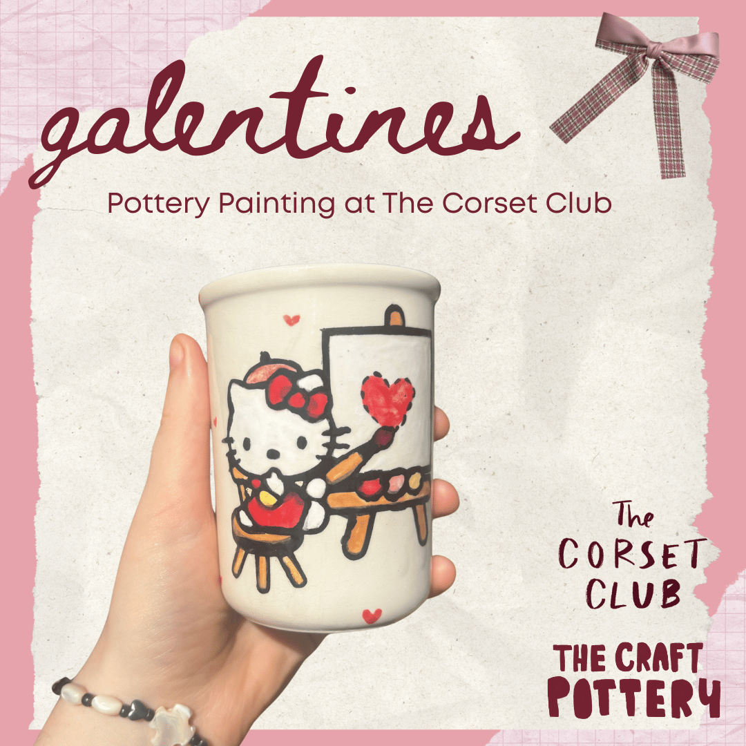 Galentines Pottery Painting at The Corset Club