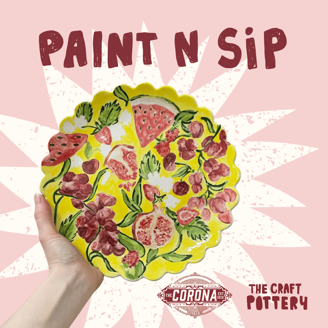 Paint n Sip Pottery Painting at The Corona Bar 