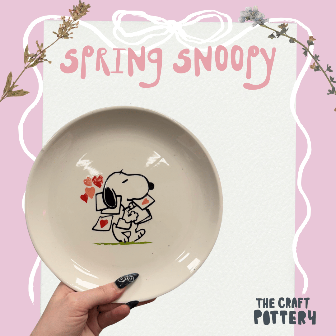 Spring Snoopy Pottery Painting 