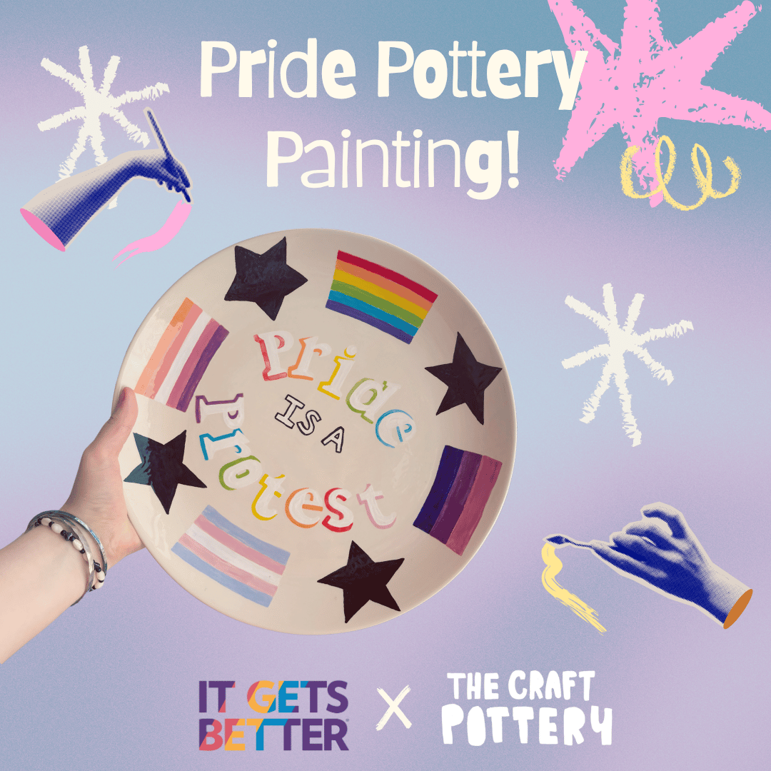 It Gets Better Pride Pottery Painting
