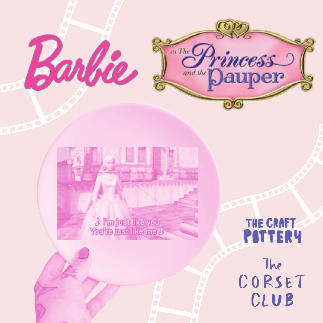 Barbie : Princess and the Pauper Movie Screening and Pottery Painting at The Corset Club