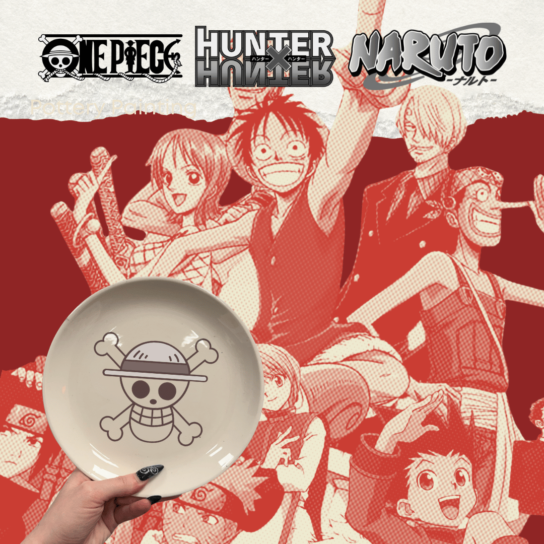 One Piece / Naruto / hunter x hunter Pottery Painting at Slouch