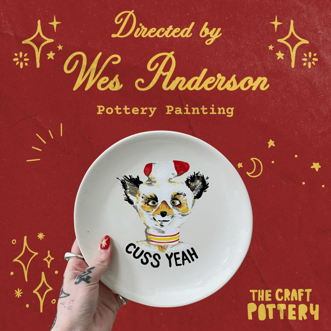 Wes Anderson Pottery Painting