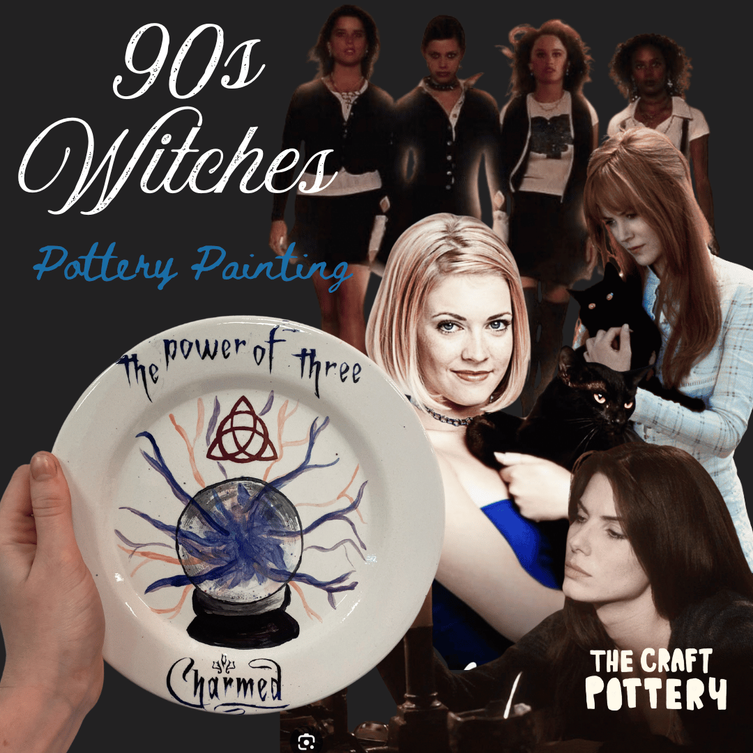 90s Witches Pottery Painting 