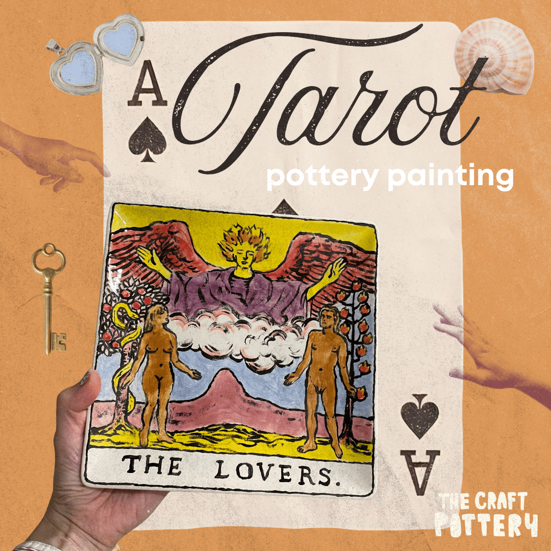 Queen of Cups: Tarot + Pottery Painting - October (2)