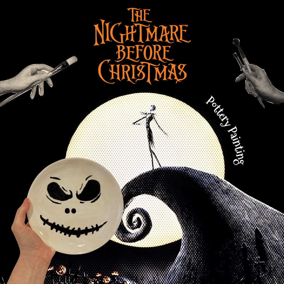 Nightmare Before Christmas Pottery Painting 