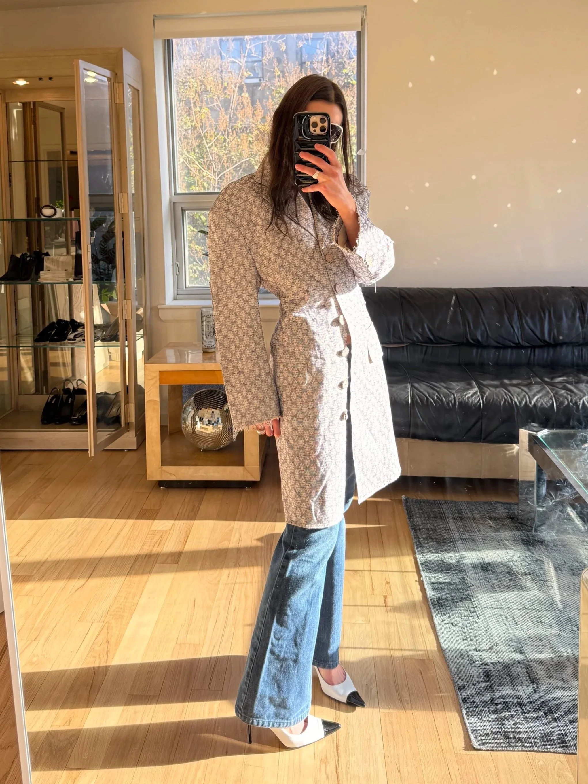 acne studios patchwork coat