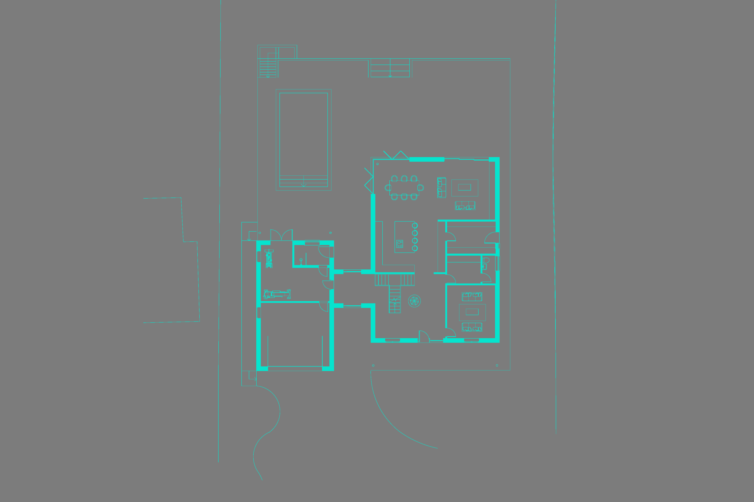 Ground floor plan of The Paddock ICF new build, Dinas Powys, Vale of Glamorgan