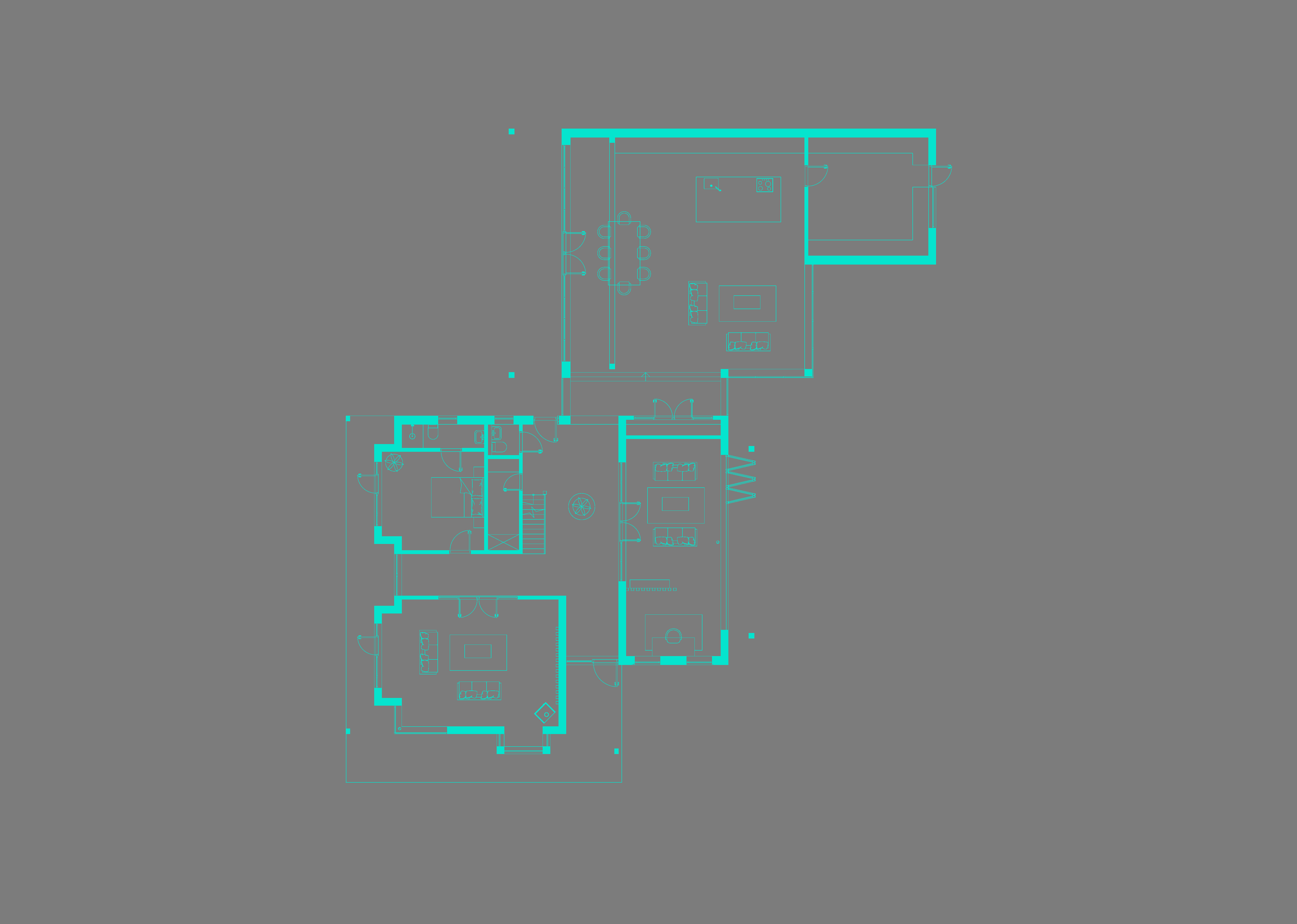 Floor plan of The Pippins bungalow extension and transformation, Portishead, Bristol