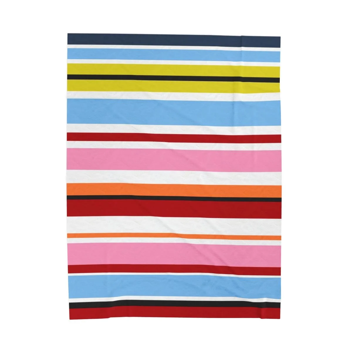 Cozy Striped Velveteen Blanket(80"x60")