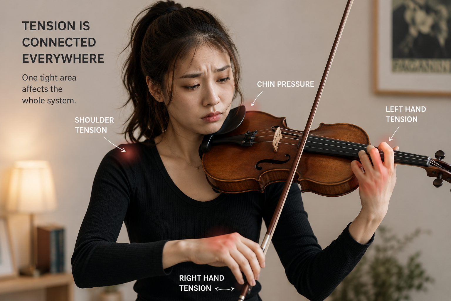 Hidden Cause of Left-Hand Tension: It Starts Before Your Fingers Move