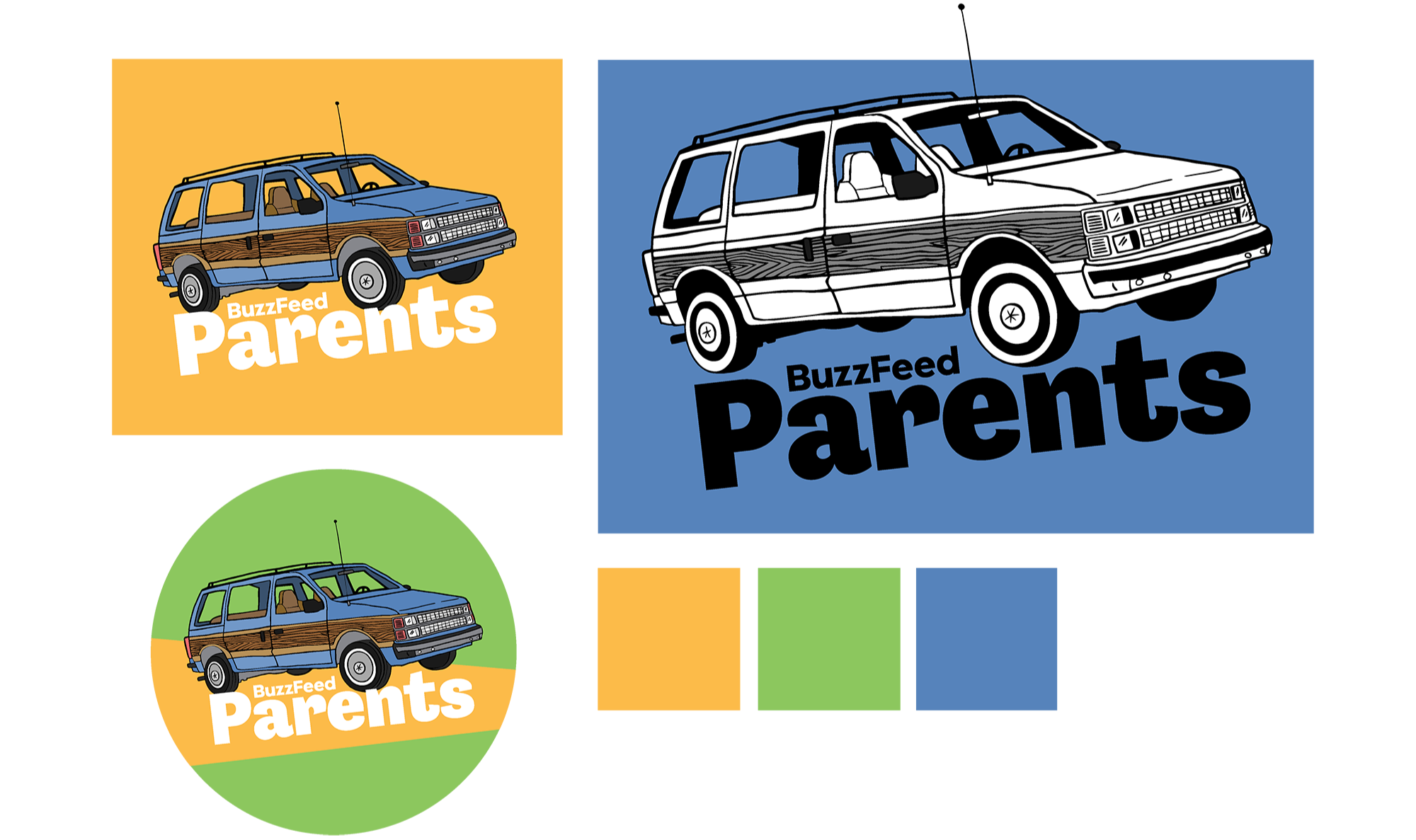 Branding for the BuzzFeed parents ERG