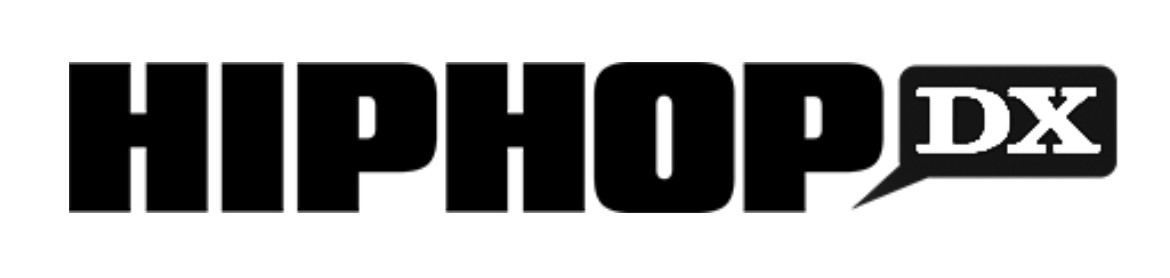 HipHopDX logo with bold black text and a speech bubble containing 'DX'