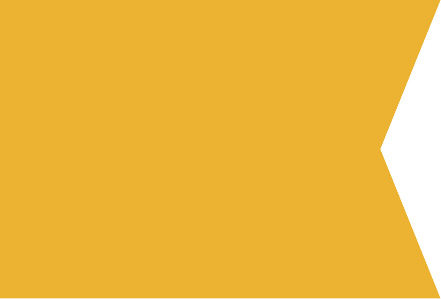 A large arrow-shaped graphic pointing to the right, with a yellow background and black outline on the right side.