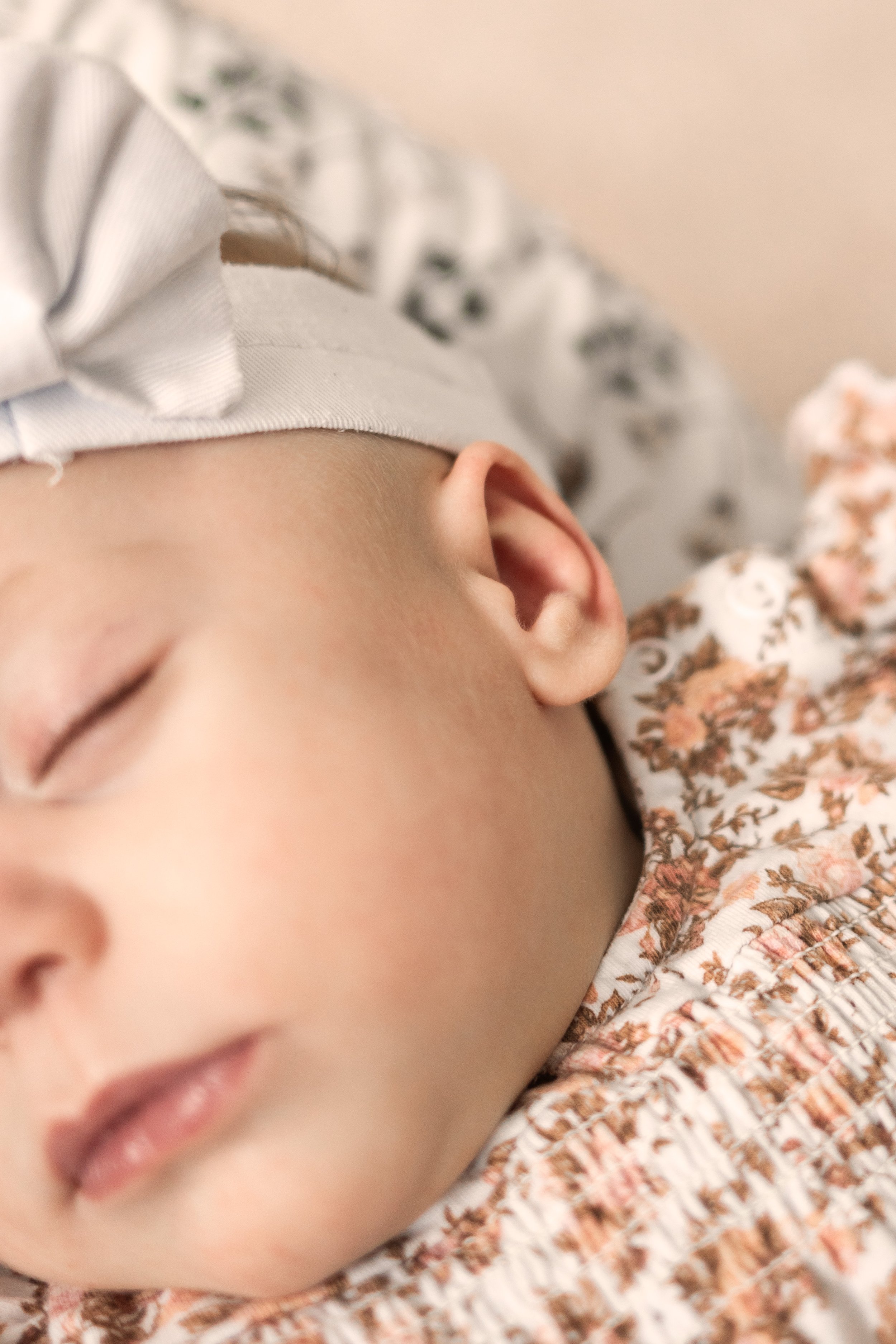 Nahaufnahme eines Babygesichts.