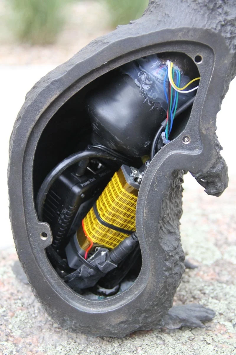 All electronics inside the prairie dog.