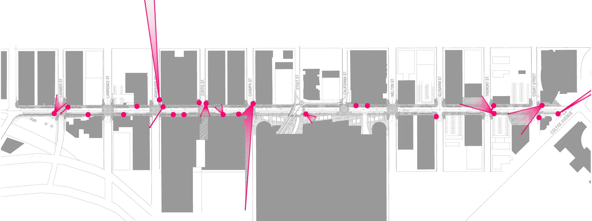 map of the 23 object locations