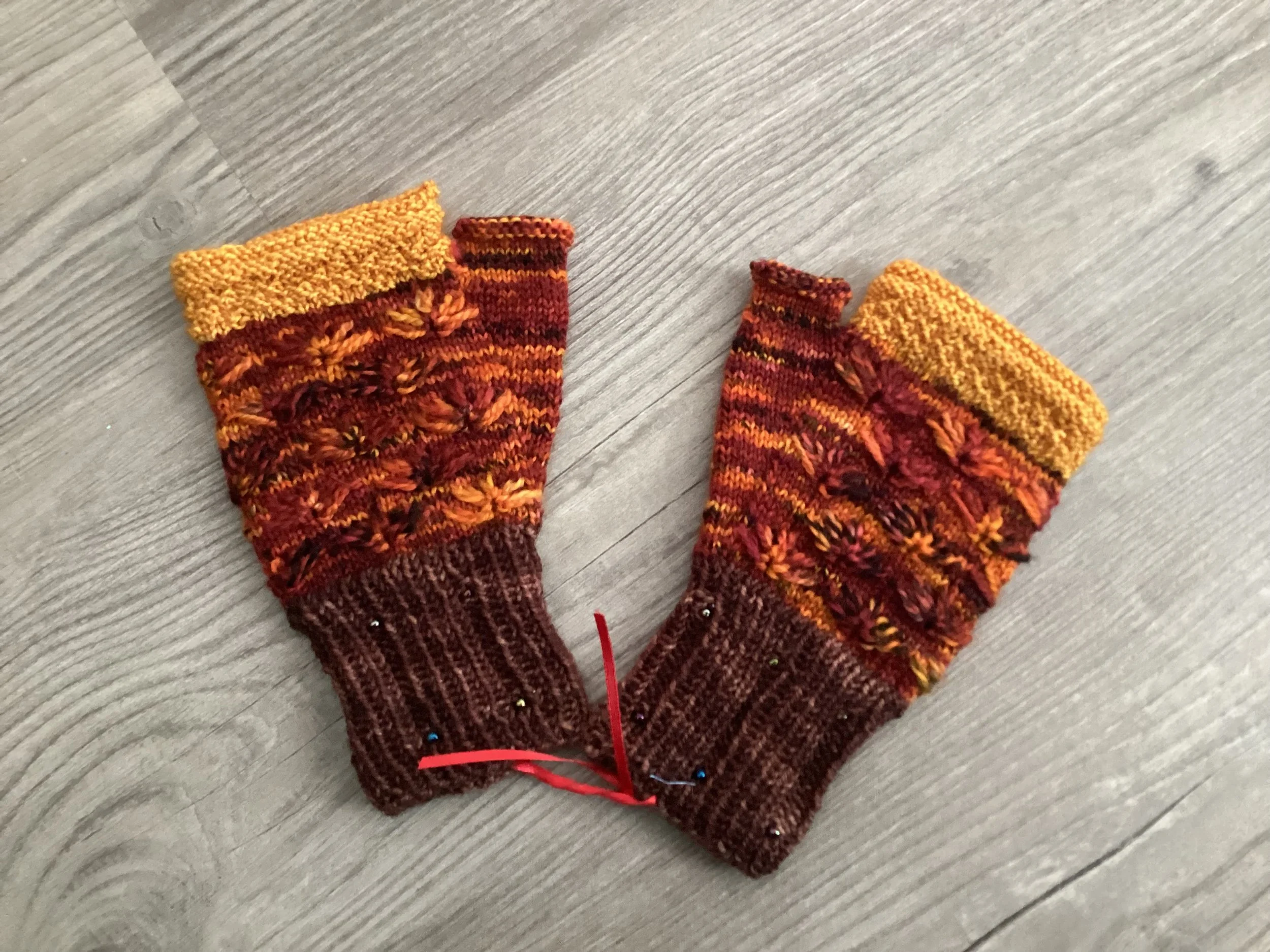 Shades of Autumn Fingerless Gloves