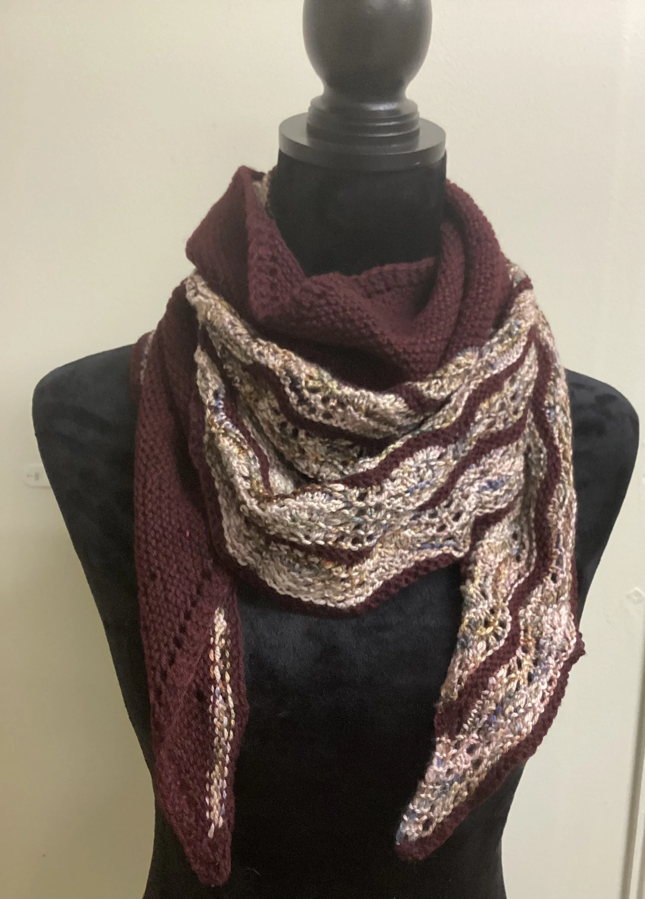 Good Vibes Burgundy Shawl