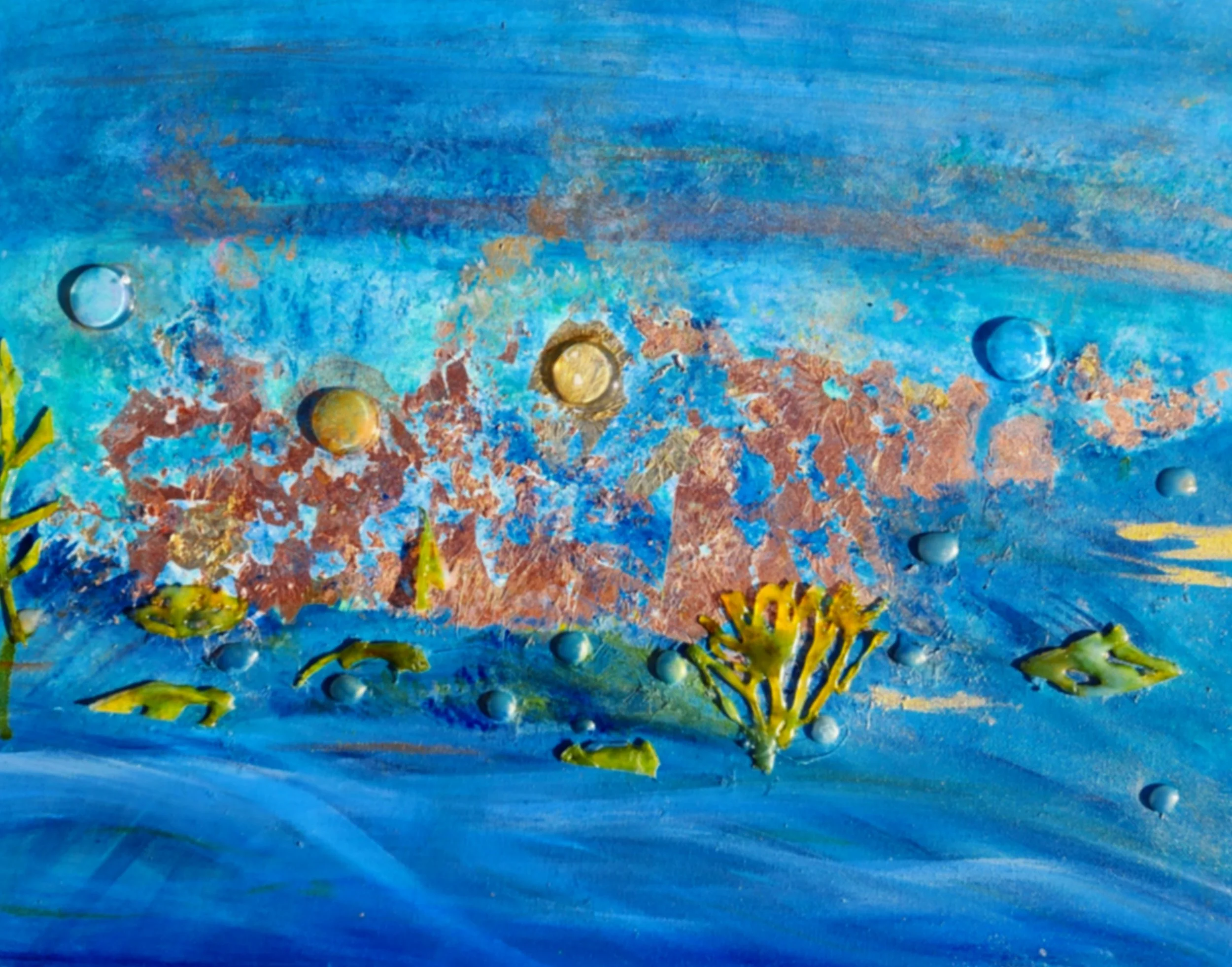 Fragments Beneath the Blue