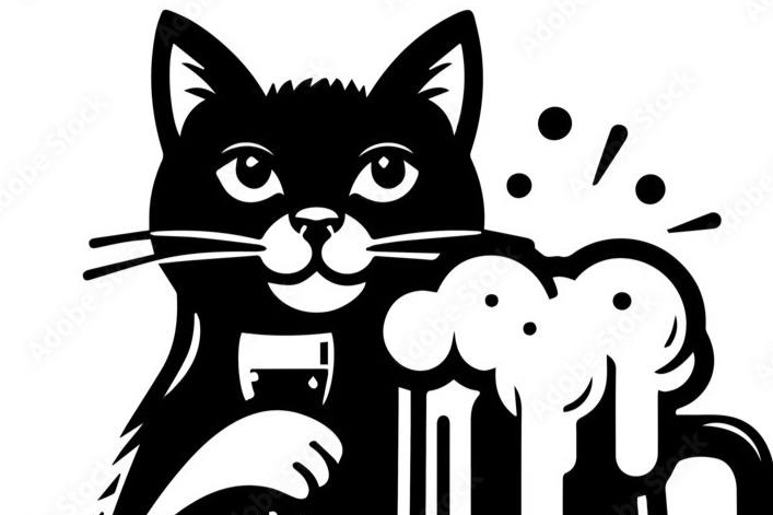 Slnečná scéna s budovou s nápisom „PEKÁREŇ“ vľavo, kostolom s červenou strechou a vežou v pozadí, cintorínom so stromami, dláždeným chodníkom a cestou zakrivenou doprava, s diaľkovými kopcami a jasnou modrou oblohou.