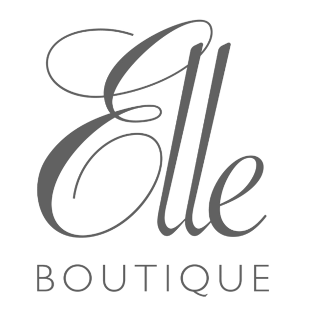 Elegant logo with the word 'Elle' in cursive script and 'BOUTIQUE' in uppercase letters below.