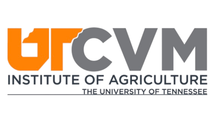 Logo for the University of Tennessee Institute of Agriculture, featuring the letters 'UTCVM' in orange and gray with the text 'Institute of Agriculture The University of Tennessee' below.
