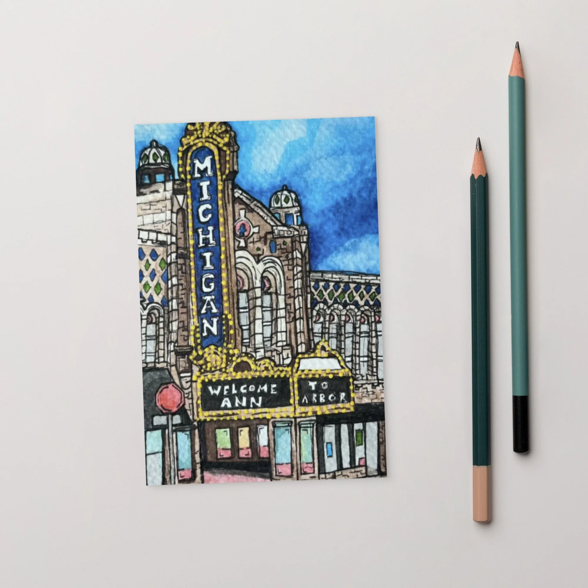Ann Arbor Michigan Postcard