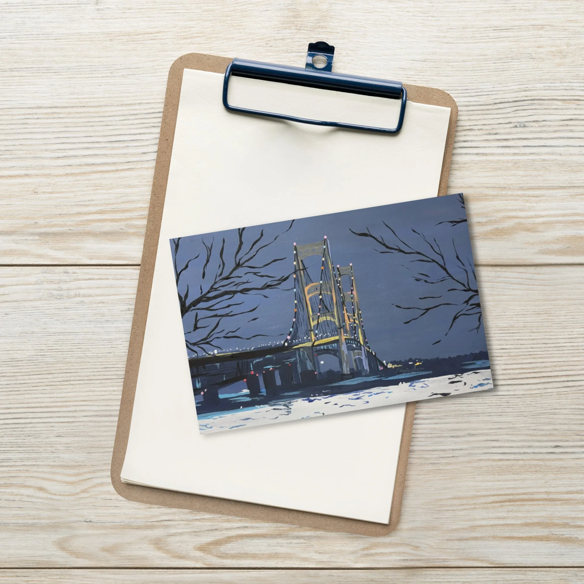 Mackinac Bridge Postcard
