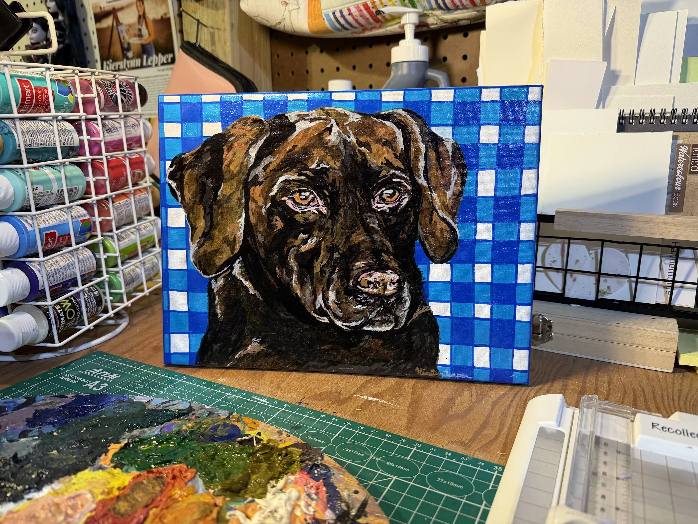 Acrylic Pet Portrait 