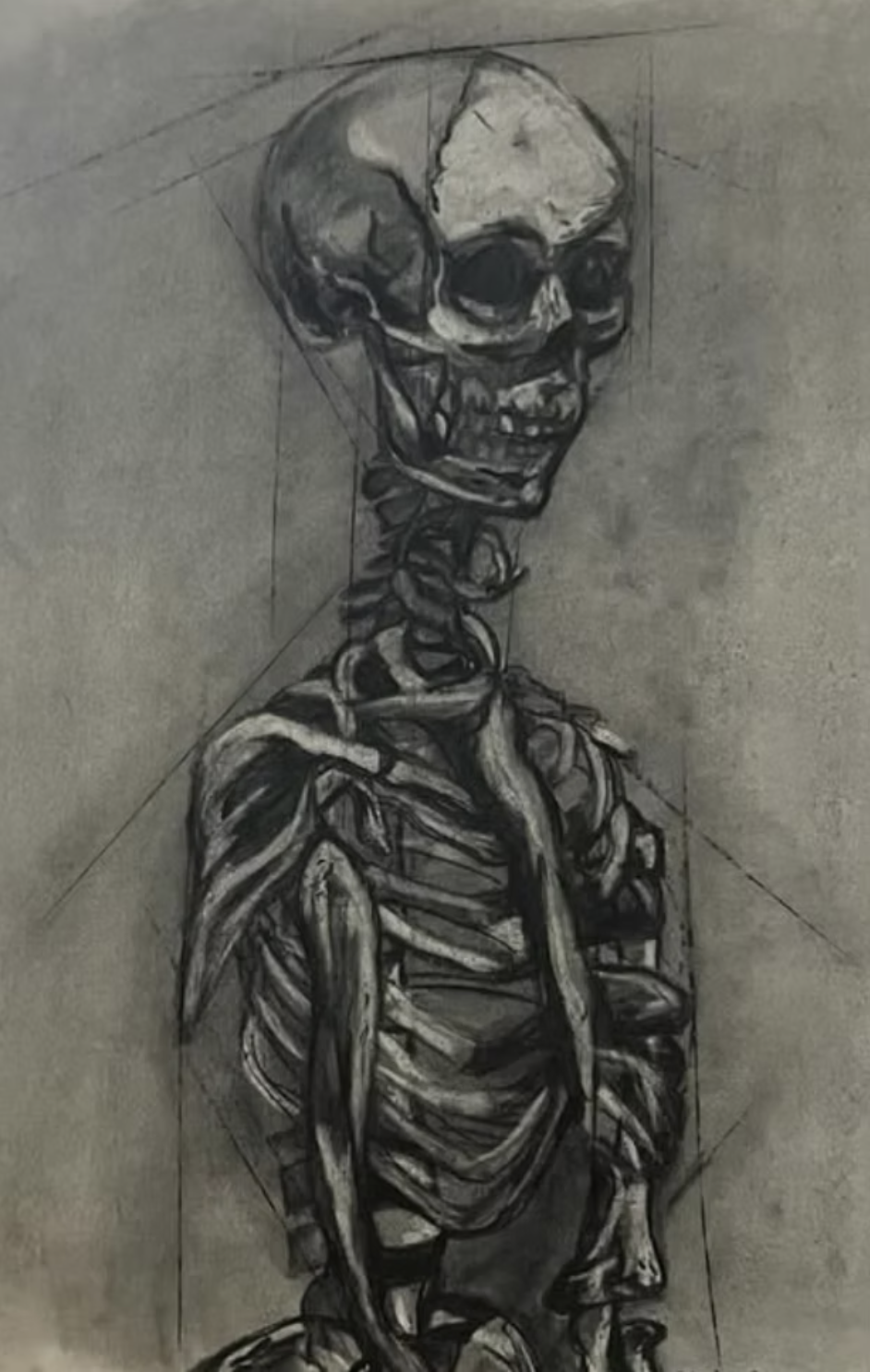 Figure Drawing - Studying the base/structure of anatomy to build upon in the future. 