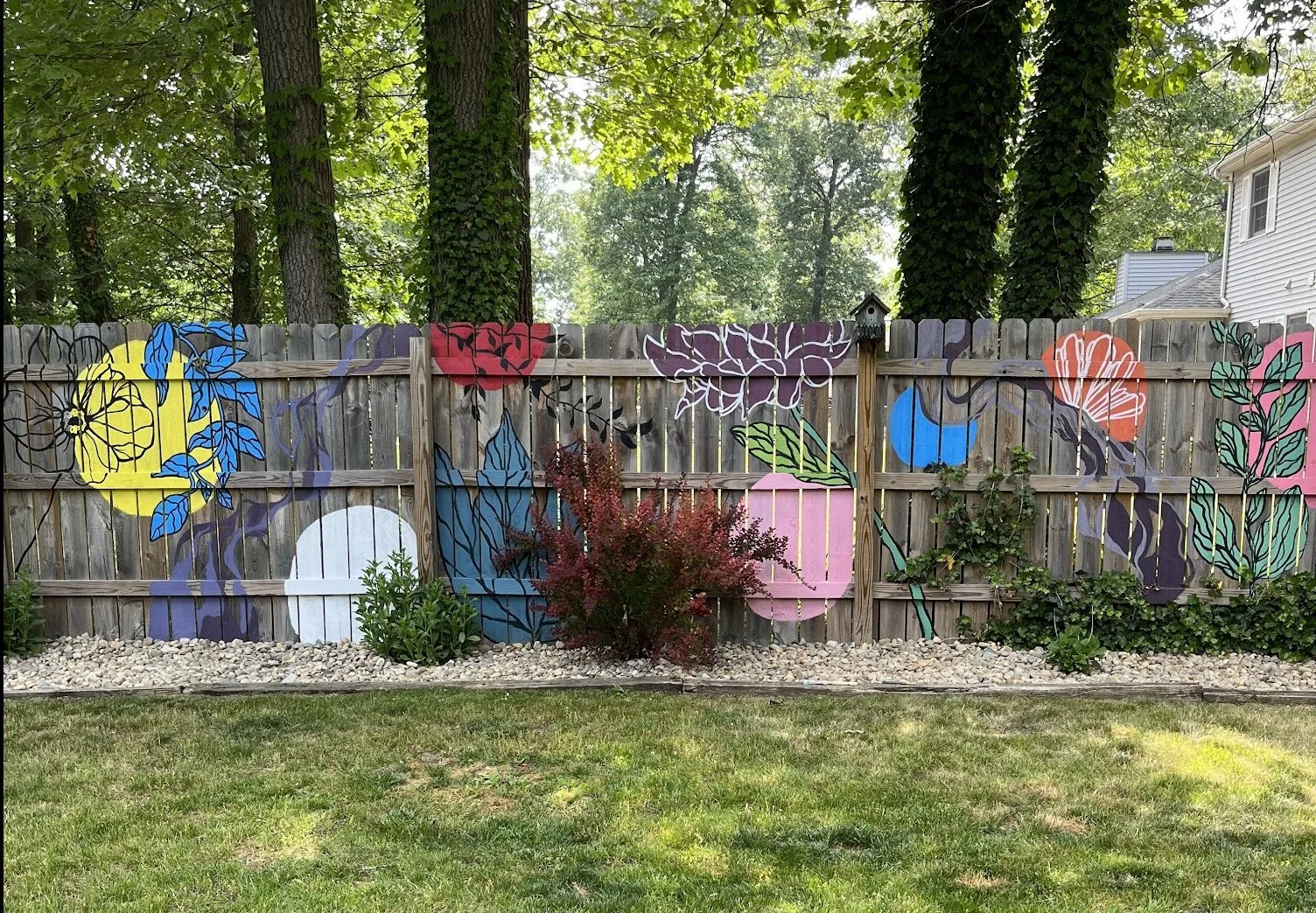 Outdoor Fence Mural