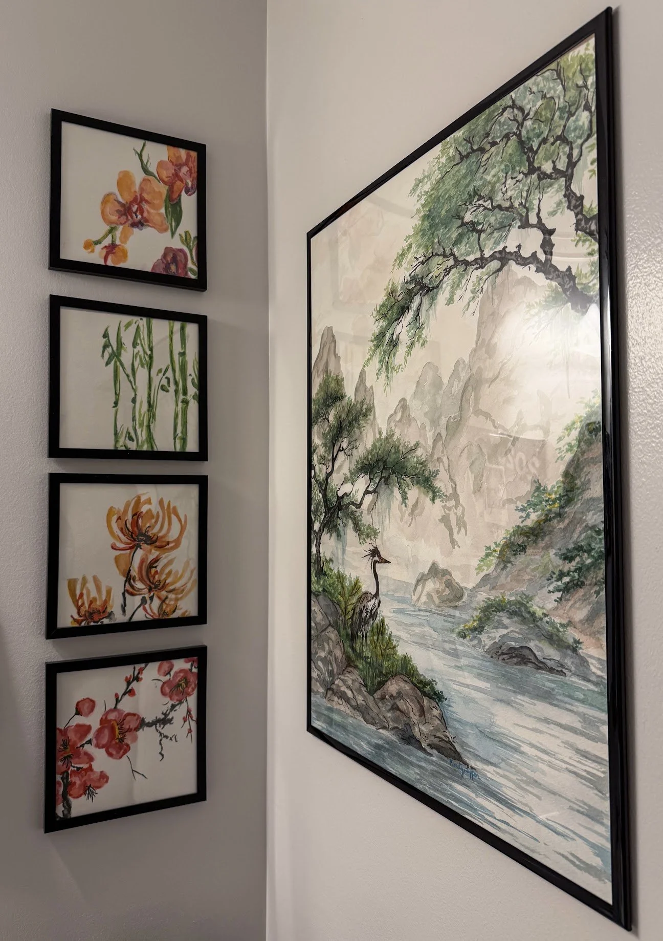 Watercolor Landscape Wall Decor 