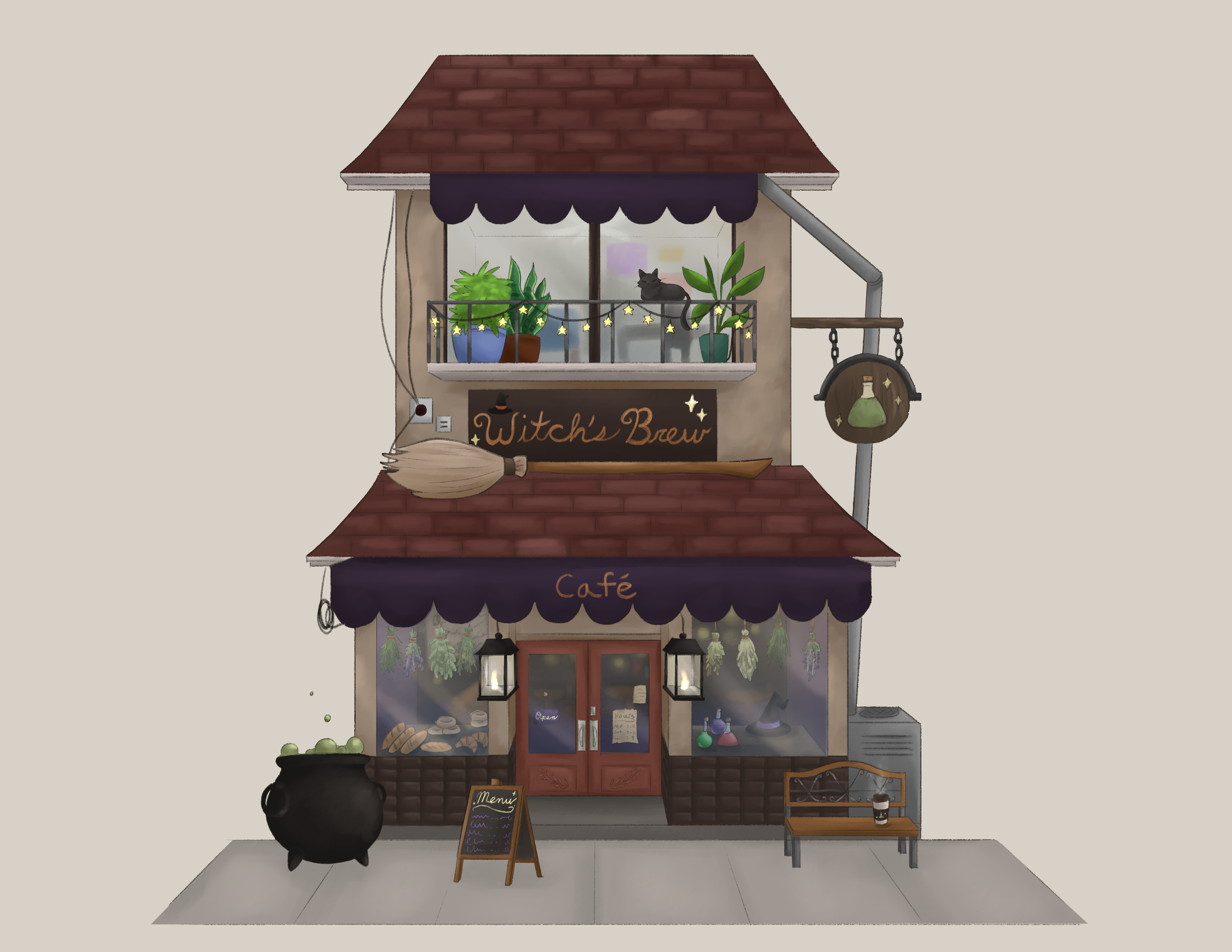 Witch's Brew- Storefront Design