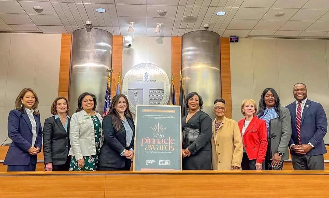 Today, the Pinnacle Award Honorees were celebrated at City Hall. 

I am still so excited and honored to be among such gifted, talented, and skilled women who are making the Tulsa area better.

Additionally, I am grateful to @_theofficialraywilson for