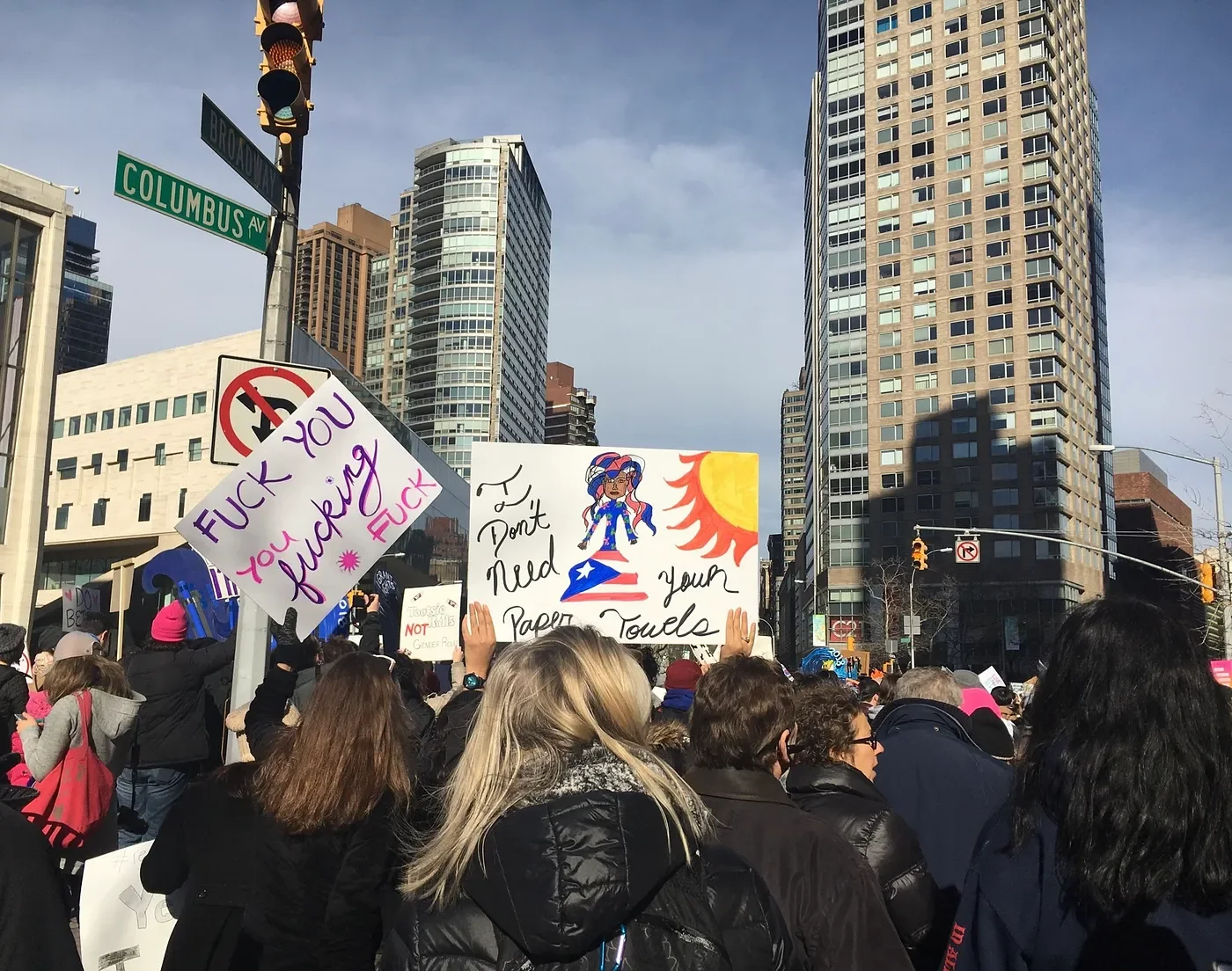 Women’s March, NYC 2016 (Author’s photo).