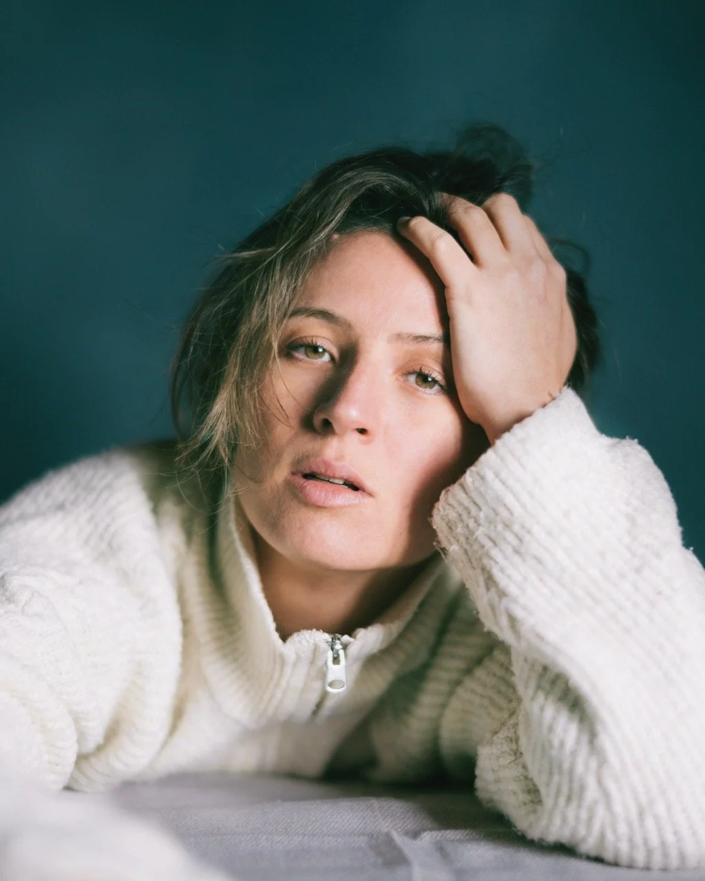 The portrait session with Olivia, an actress, where light and shadow are used to suggest story, emotion, and character.