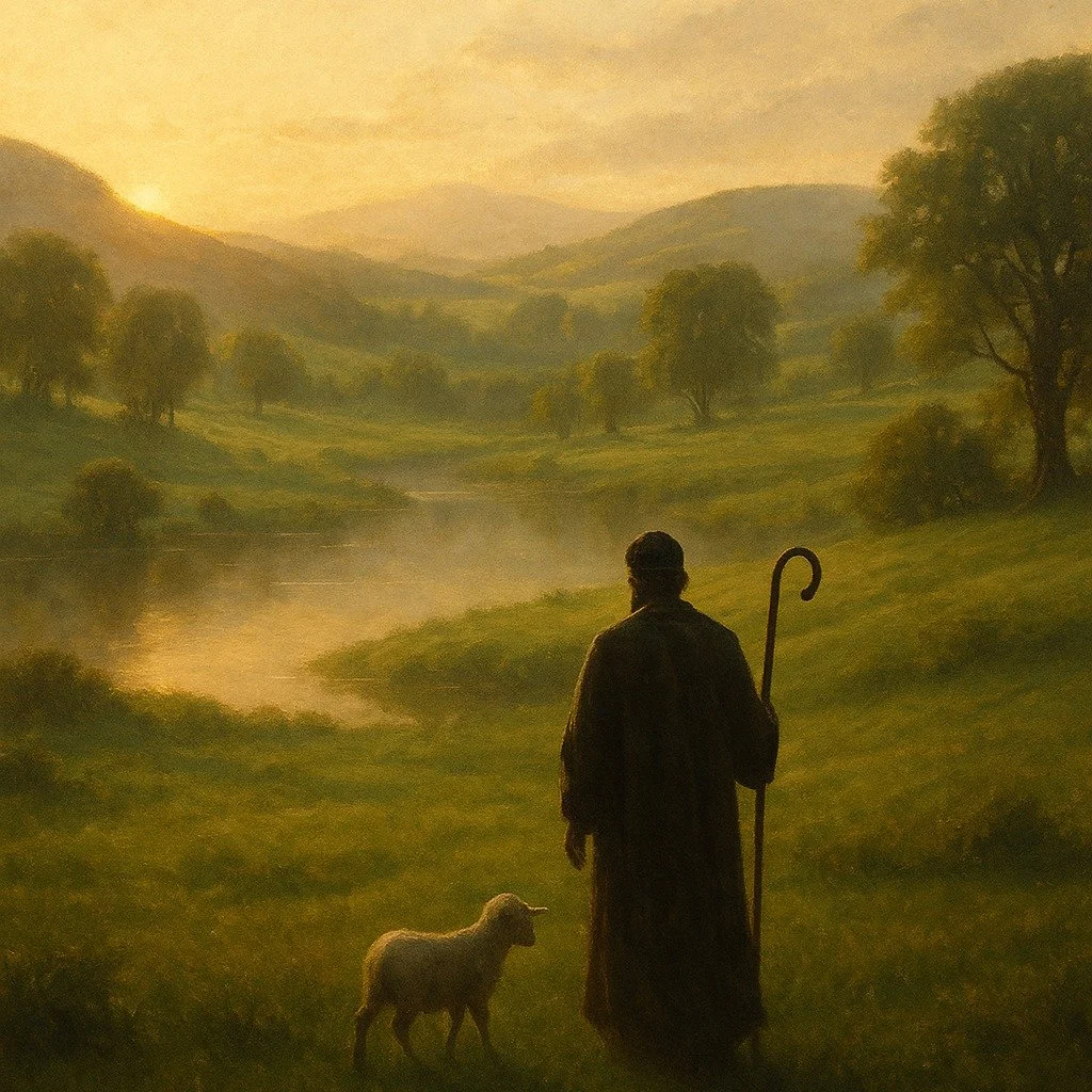 A PSALM OF DAVID &mdash; Psalm 23

1 The Lord is my shepherd; I shall not want.
2 He maketh me to lie down in green pastures: he leadeth me beside the still waters.
3 He restoreth my soul: he leadeth me in the paths of righteousness for his name&rsqu