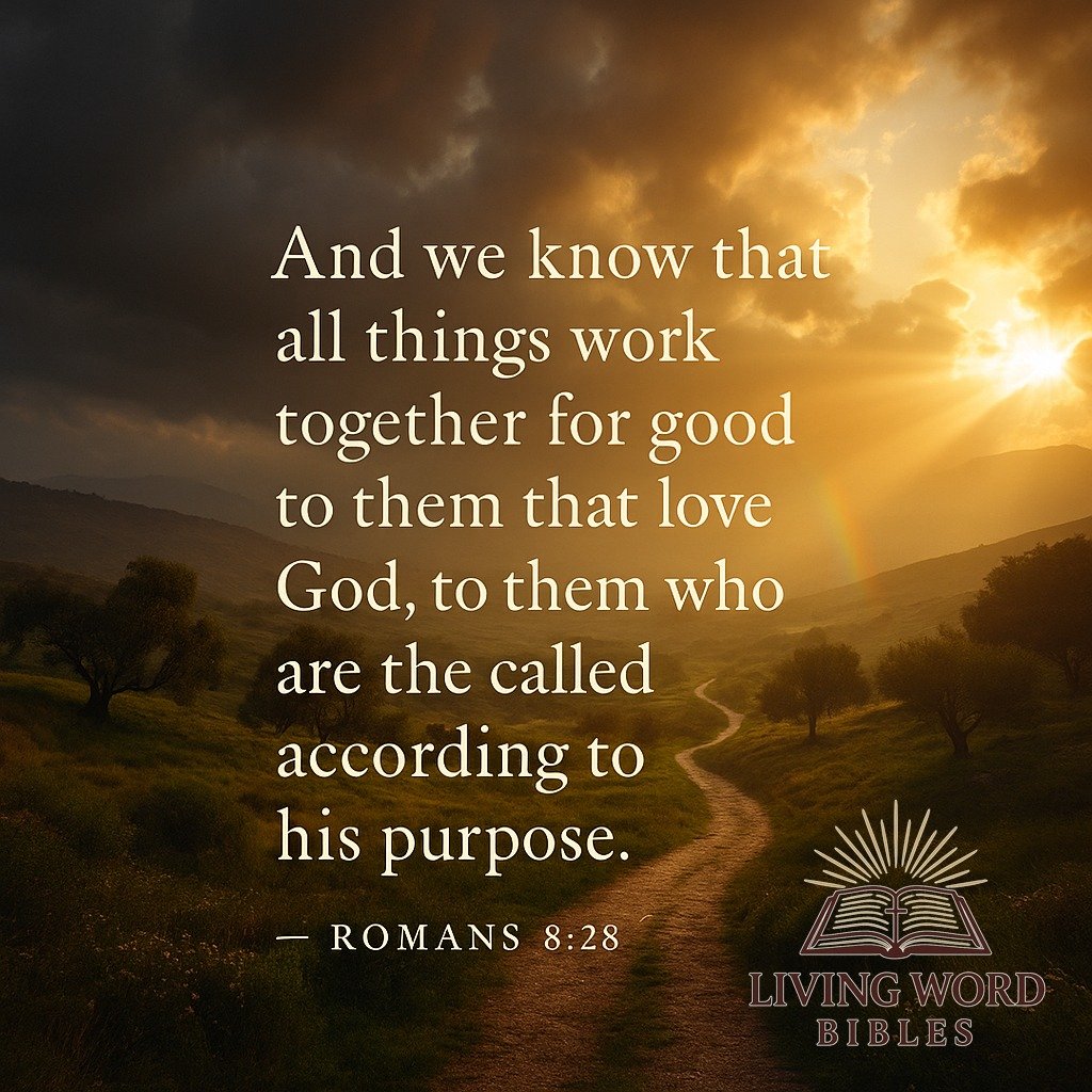 &ldquo;And we know that in all things God works for the good of those who love him, who have been called according to his purpose.&rdquo; - Romans 8:28

www.livingwordbibles.com

#god #jesuschrist #jesussaves #bibleverse #bibleverses #biblestudy #bib
