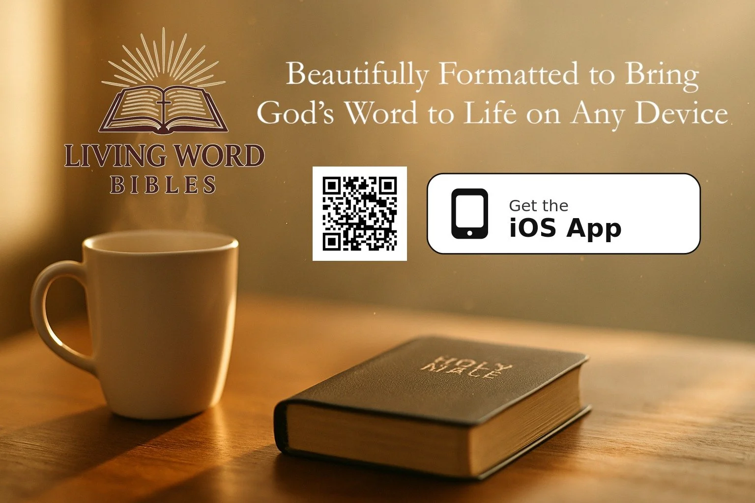 Now Available! The LWB Bible App. Beautifully Formatted to Bring God's Word to Life on Any Device. Optimized for iOS &amp; Android. 

www.livingwordbibles.com/ios

#god #jesuschrist #bible #bibleverse #biblestudy #biblequotes #christianity #livingwor
