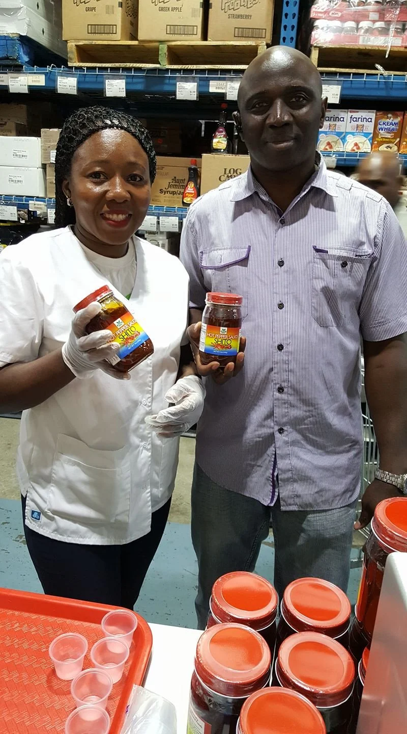 Adepa Foods with a customer.jpg