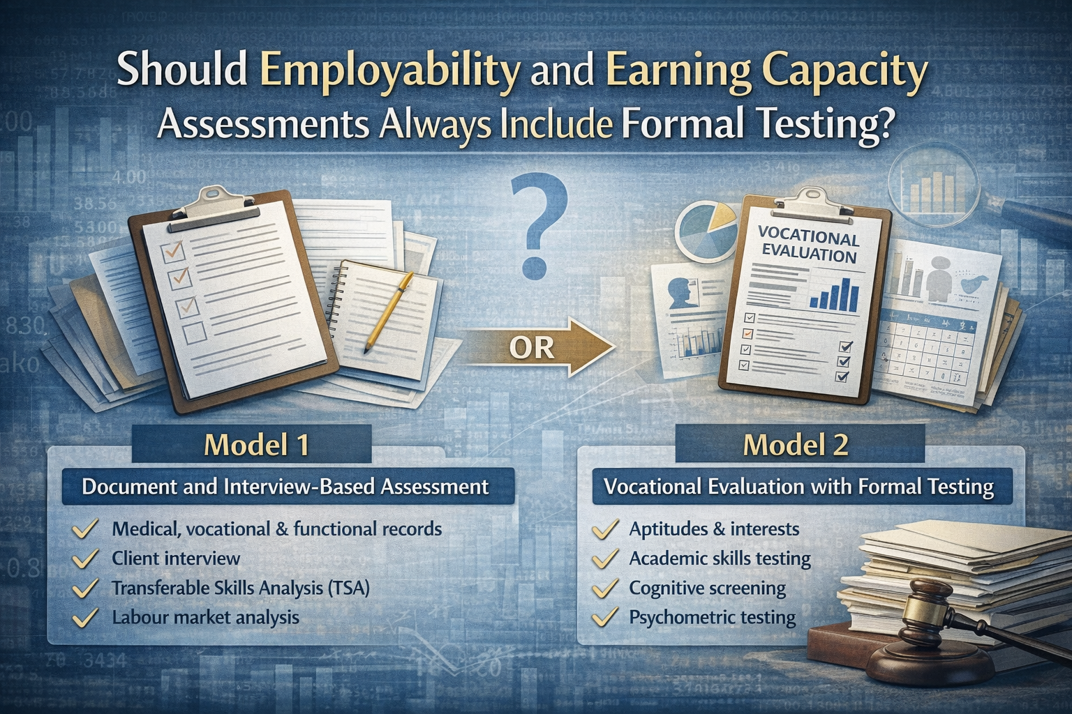 Should Employability and Earning Capacity Assessments Always Include Formal Testing?