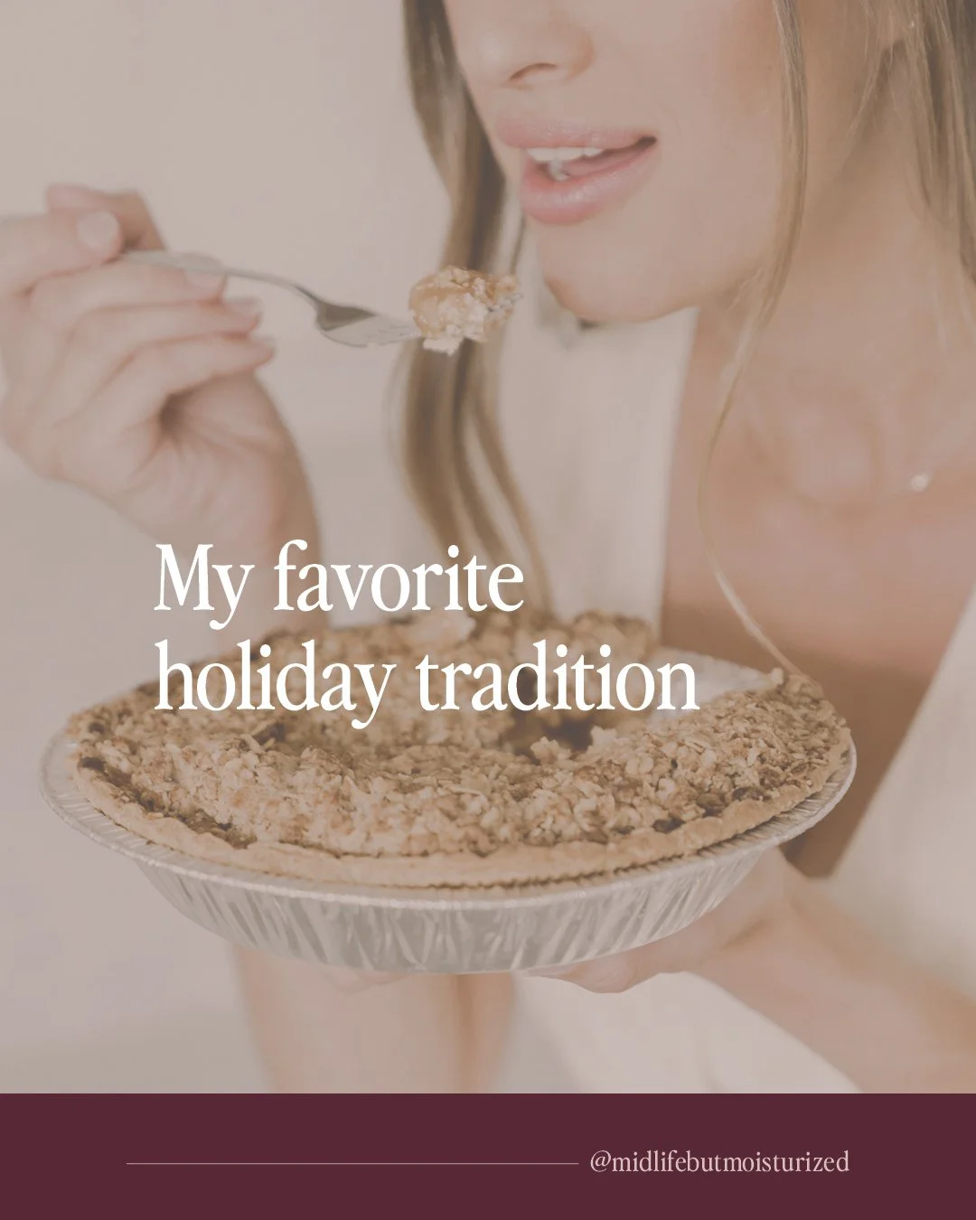 Pie for breakfast the day after Thanksgiving or Christmas.⁠
⁠
What's your favorite holiday tradition?⁠
⁠
⁠
#HolidayPeace⁠
#thankful #sweettooth #holidays