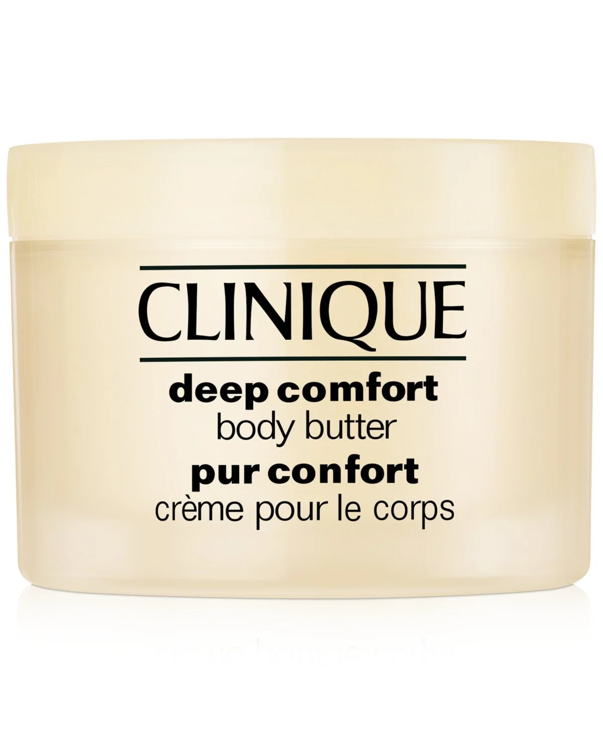 Clinique Deep Comfort Body Butter jar — rich overnight moisturizer for dry itchy skin