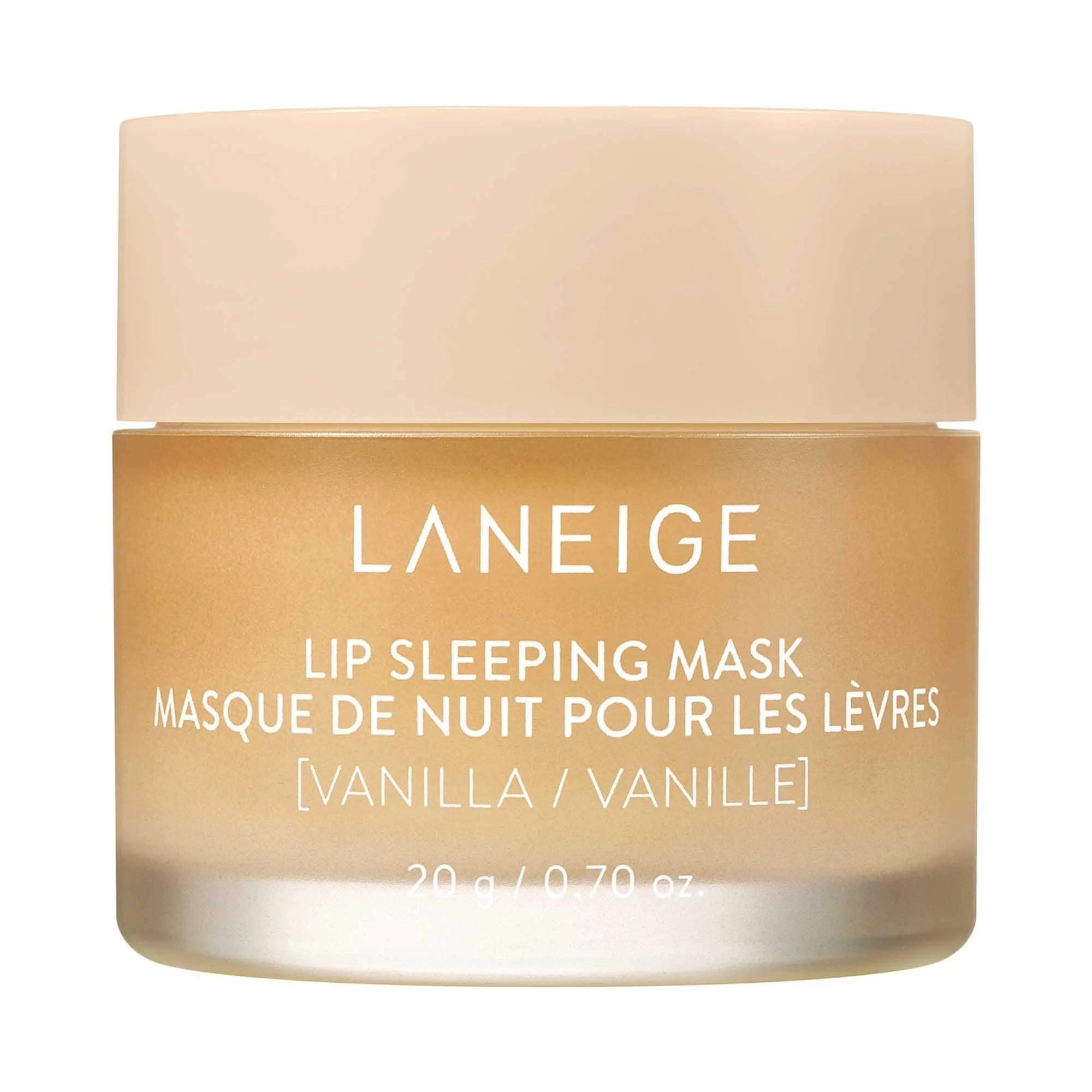 Laneige Lip Sleeping Mask in vanilla — overnight shea butter lip treatment for dry lips