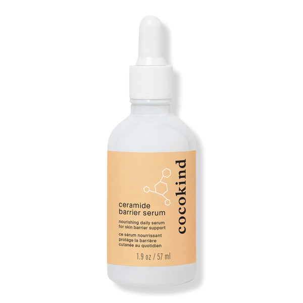 Cocokind Ceramide Barrier Serum dropper bottle — five ceramide types for skin barrier support in midlife