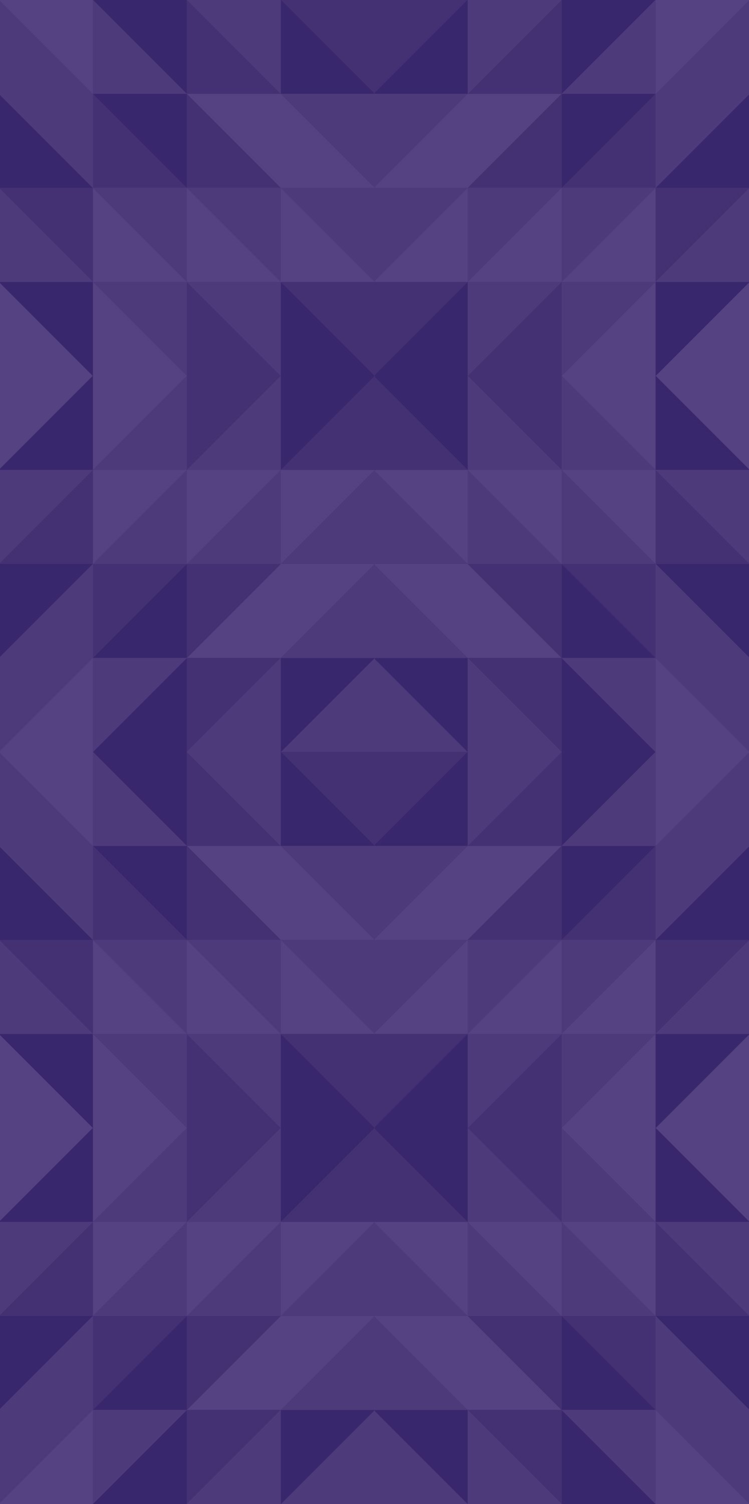 Blue and purple geometric pattern with triangles and squares