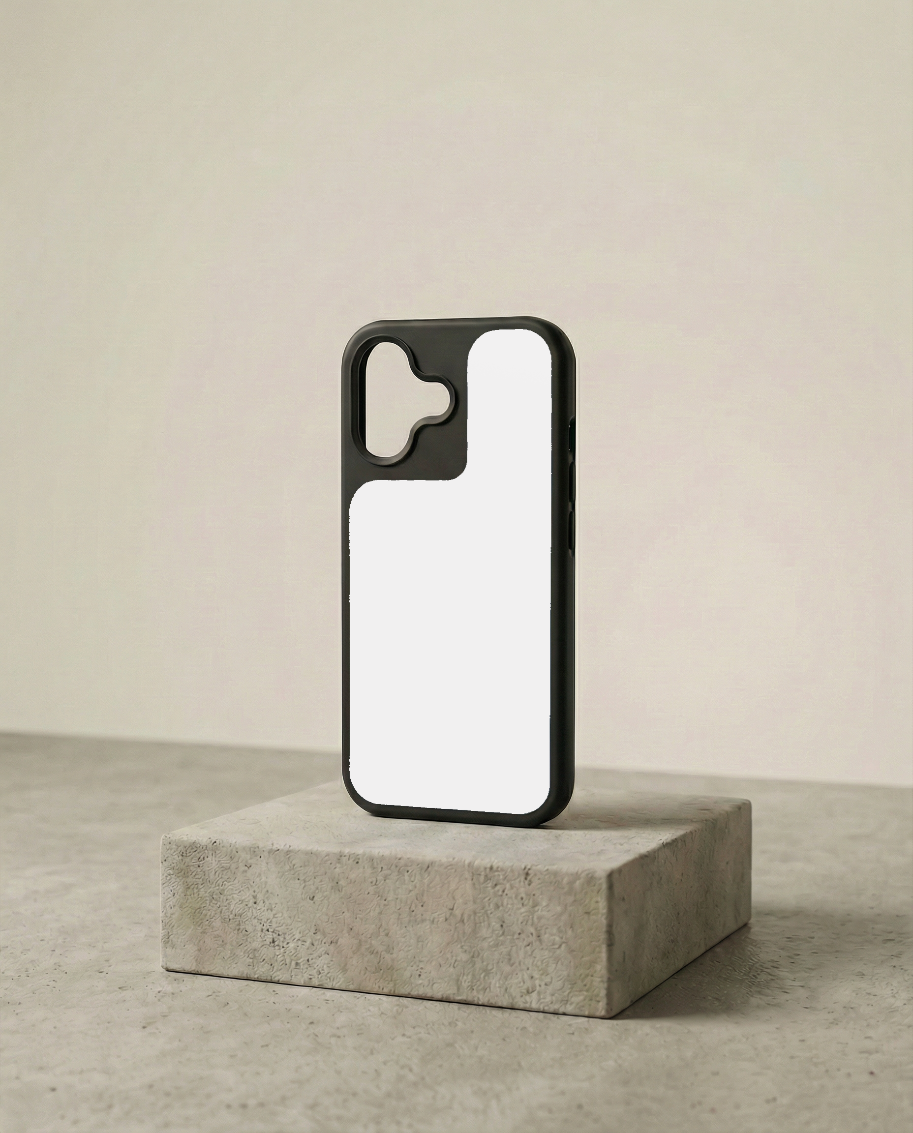 "Pure White" Solid Back