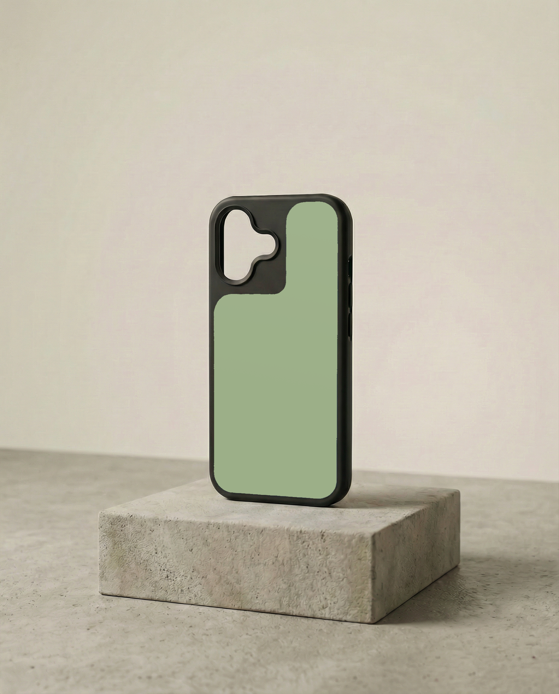 "Sage Green" Solid Back